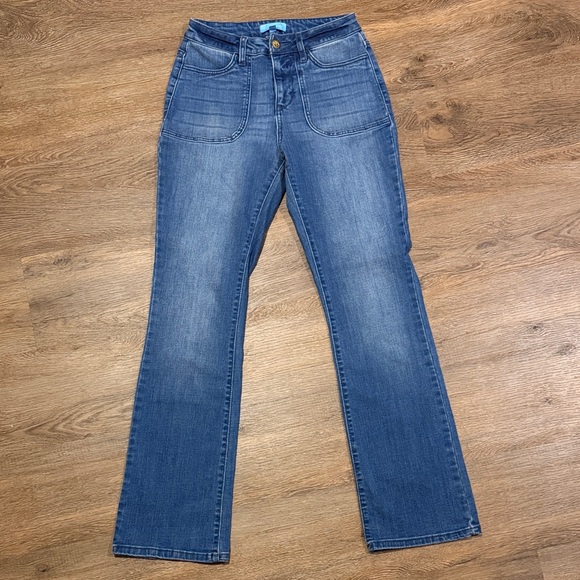 Draper James Denim - Draper James Patch Pocket Blue Flare Jeans